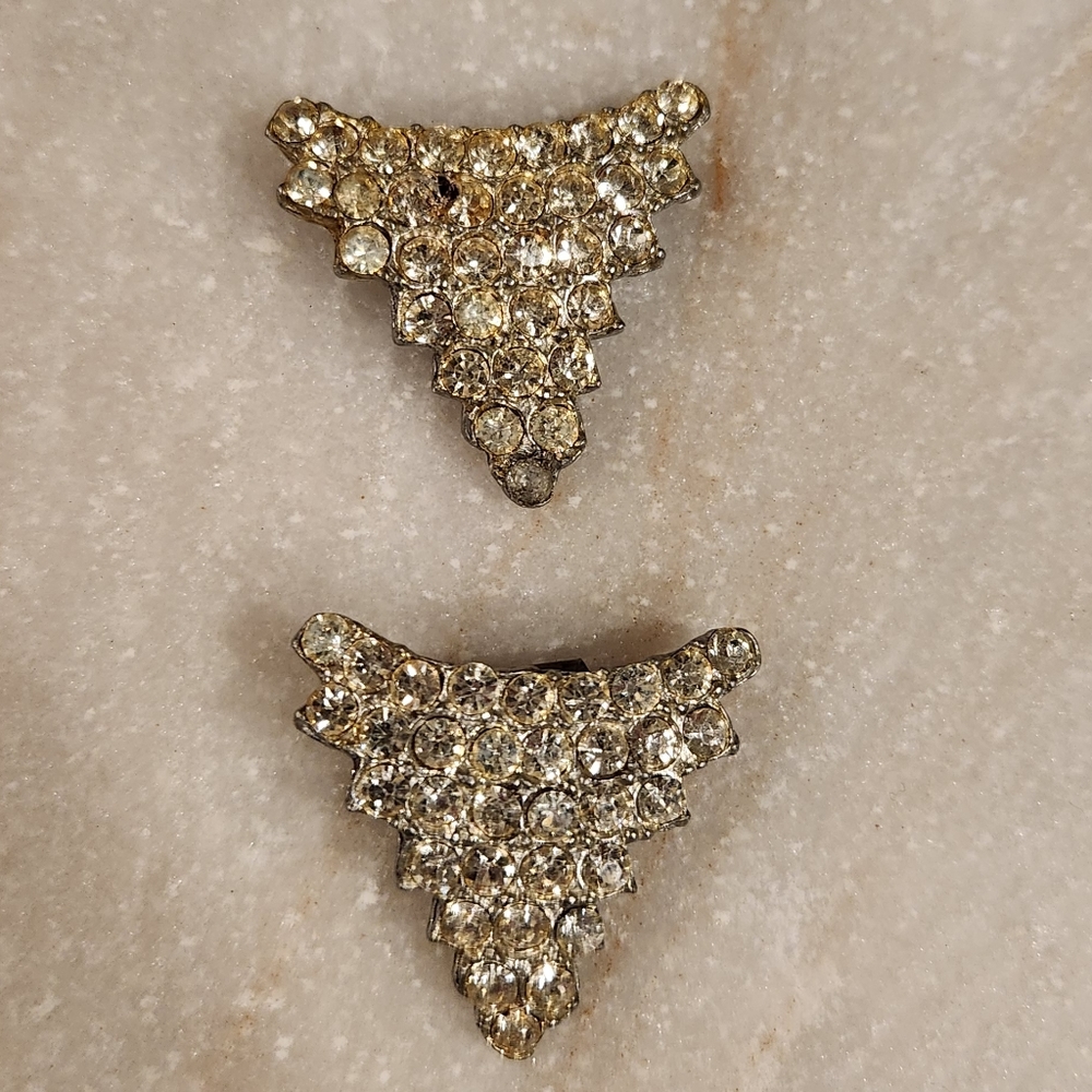 Vintage Rhinestone Shoe Clips - Picture 7 of 9